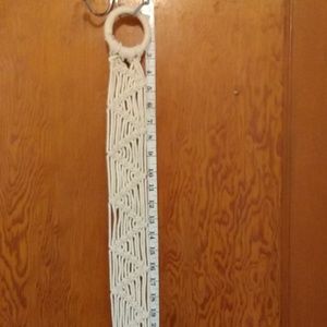 Beautiful Macromay Cream Colored Boho Belt